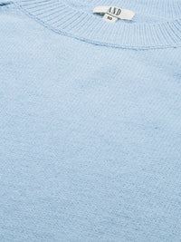 AND Women Blue Self-Design Jumper Dress