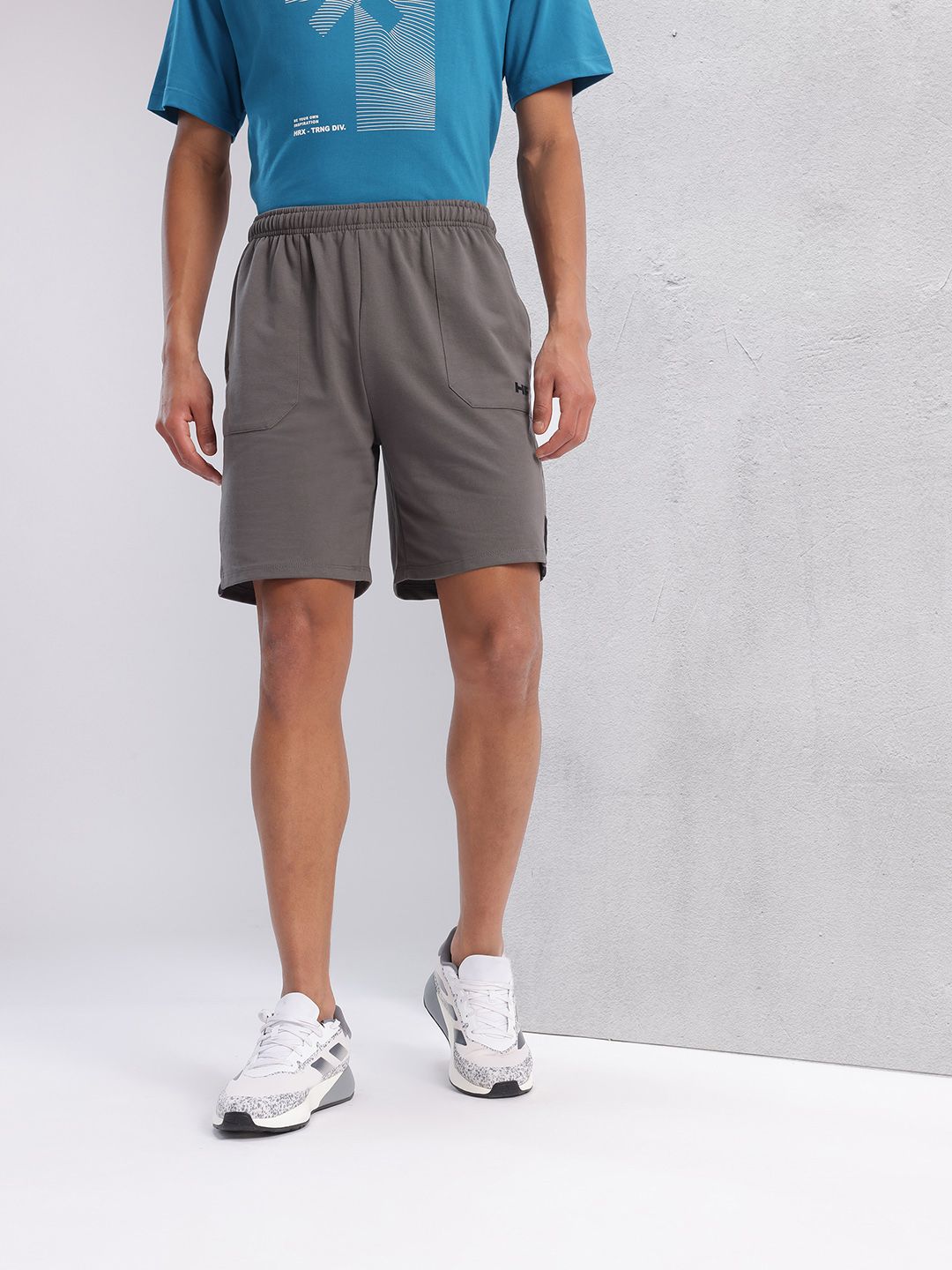 HRX by Hrithik Roshan Men Brand Logo Print Detail Regular Fit Lifestyle Shorts