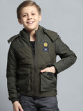 Monte Carlo Boys Hooded Solid Casual Lightweight Padded Jacket