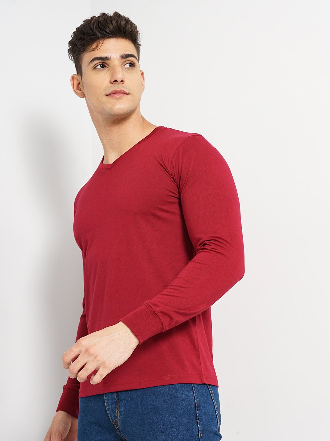 The Indian Garage Co V-Neck Casual T-shirt