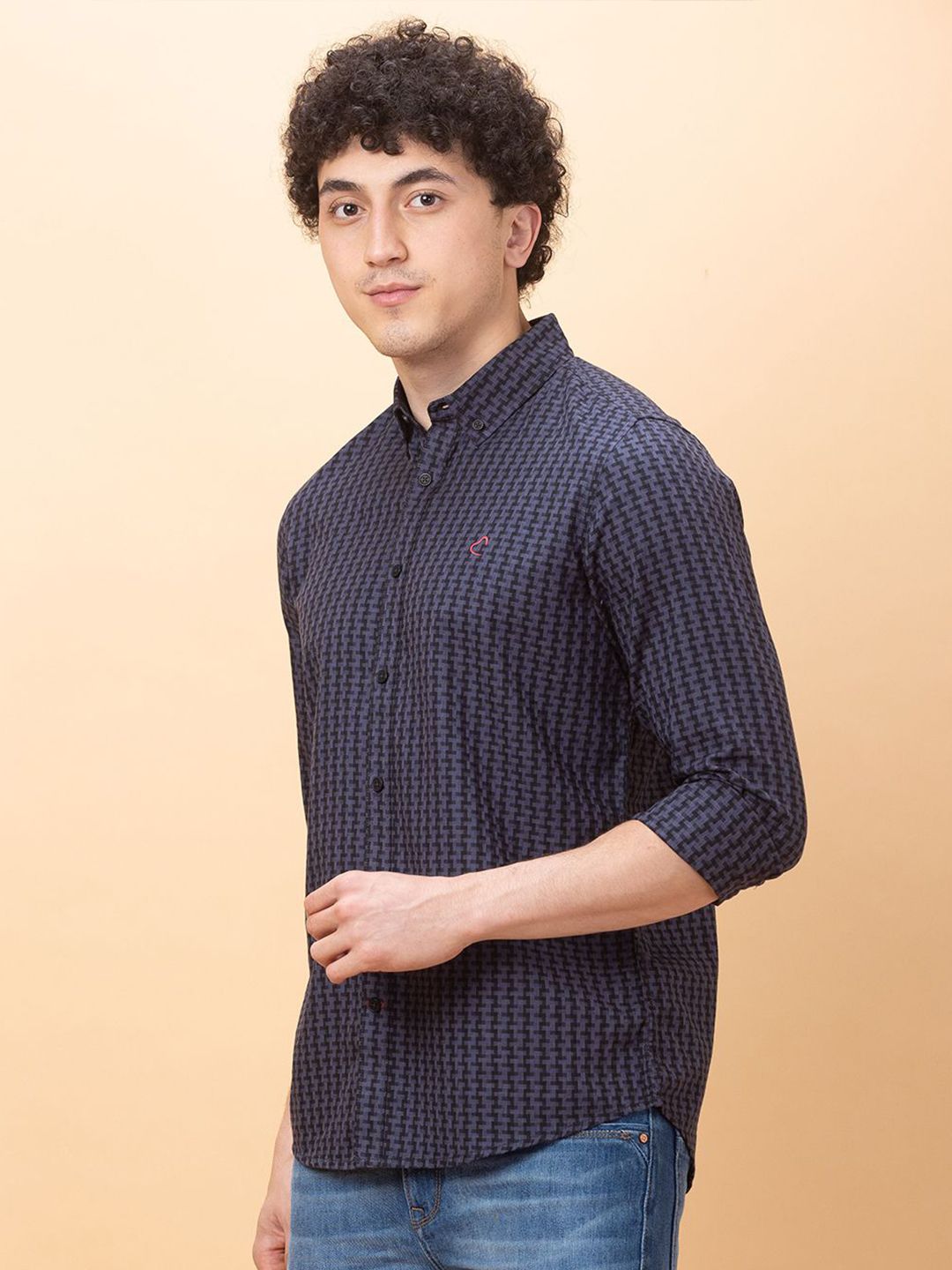 Being Human Men Slim Fit Opaque Printed Casual Shirt