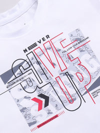 HRX by Hrithik Roshan Boys Typography Printed Rapid-Dry T-shirt