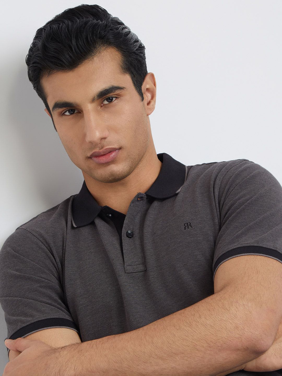 Raymond Modern Fit Pure Cotton Polo Collar T-shirt