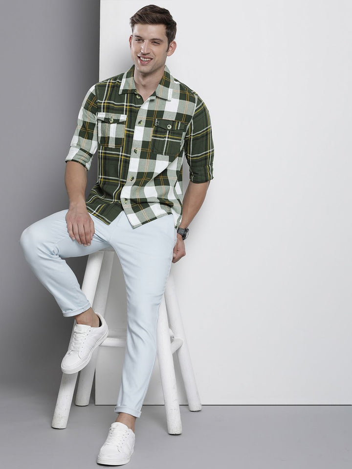 The Indian Garage Co Men Opaque Checked Casual Shirt