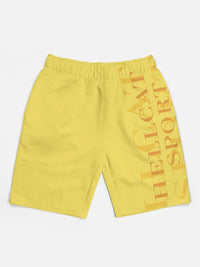 HELLCAT Pack of 5 Boys Trendy Printed Mid Rise Cotton Shorts