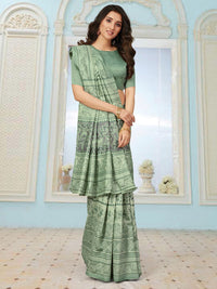 Saree mall Ethnic Motifs Block Print Sarees