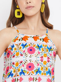 Berrylush Women Multicoloured Printed Sheath Dress