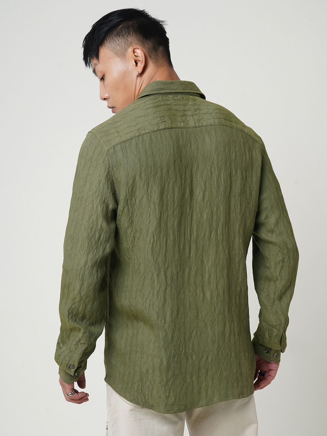 VASTRADO Men Classic Slim Fit Opaque Casual Shirt