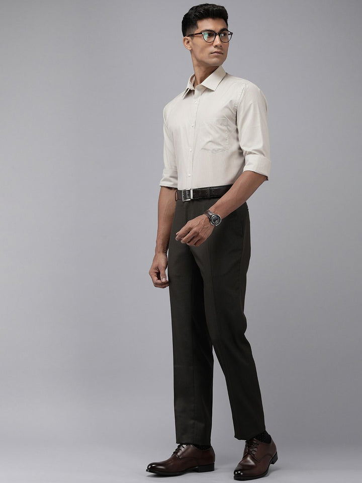 Park Avenue Self Design Slim Fit Opaque Formal Shirt