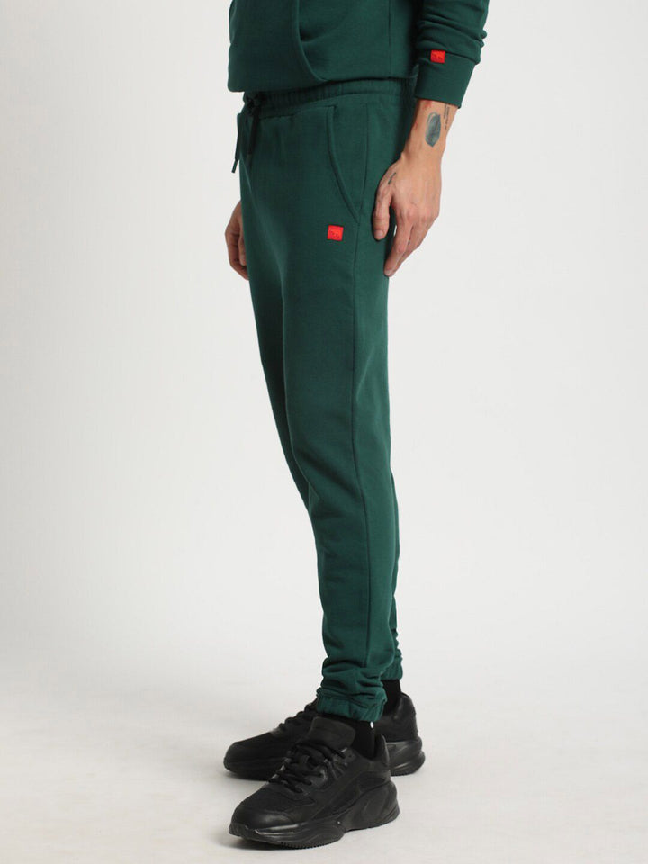 THE BEAR HOUSE Men Slim-Fit Pure Cotton Joggers