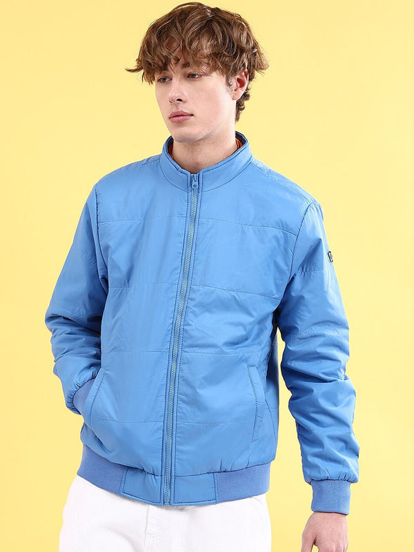 The Indian Garage Co Men Solid Regular Fit Bomber Jacket