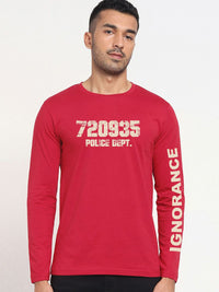 Bewakoof Men Typography Printed Round Neck Cotton T-shirt