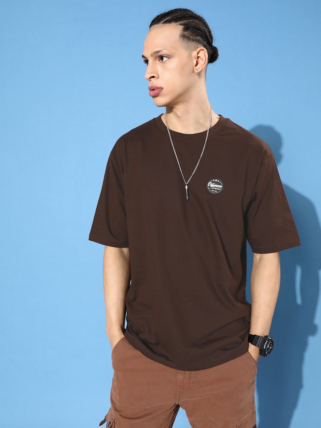 Difference of Opinion Printed Pure Cotton Oversized T-shirt
