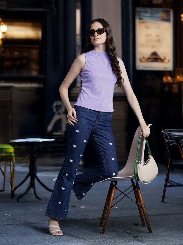 DressBerry Striped Textured Top