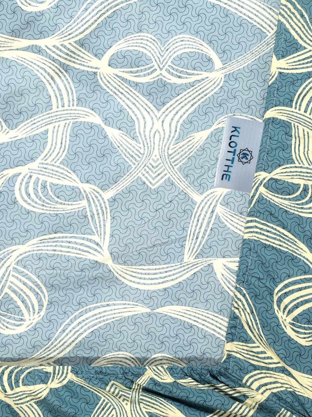 Moda Rapido X KLOTTHE Turquoise Blue 300 TC Single Bedsheet with 1 Pillow Covers