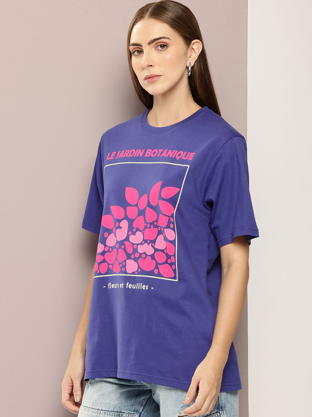 DILLINGER Women Graphic Printed Oversized T-shirt