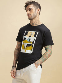 Bewakoof Official Disney Merchandise Mickey Trio Call (Dl) Graphic Printed T-Shirt