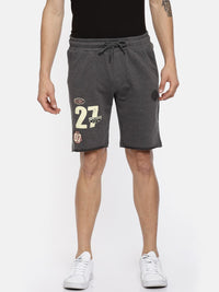 Being Human Men Charcoal Grey Shorts