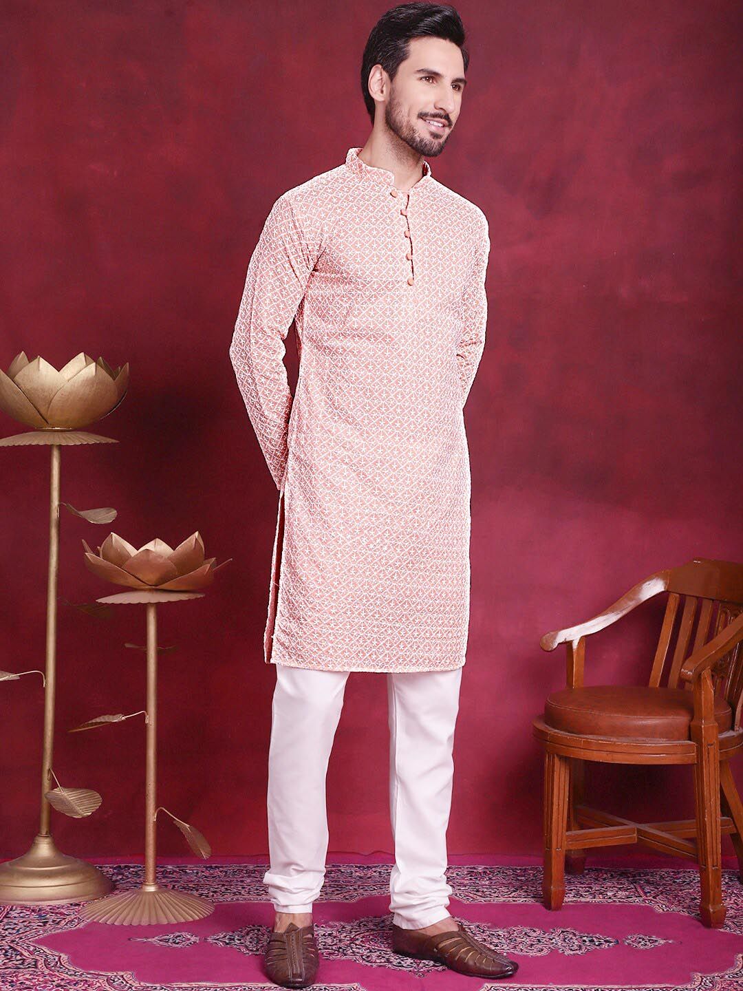 Jompers Floral Embroidered Kurta