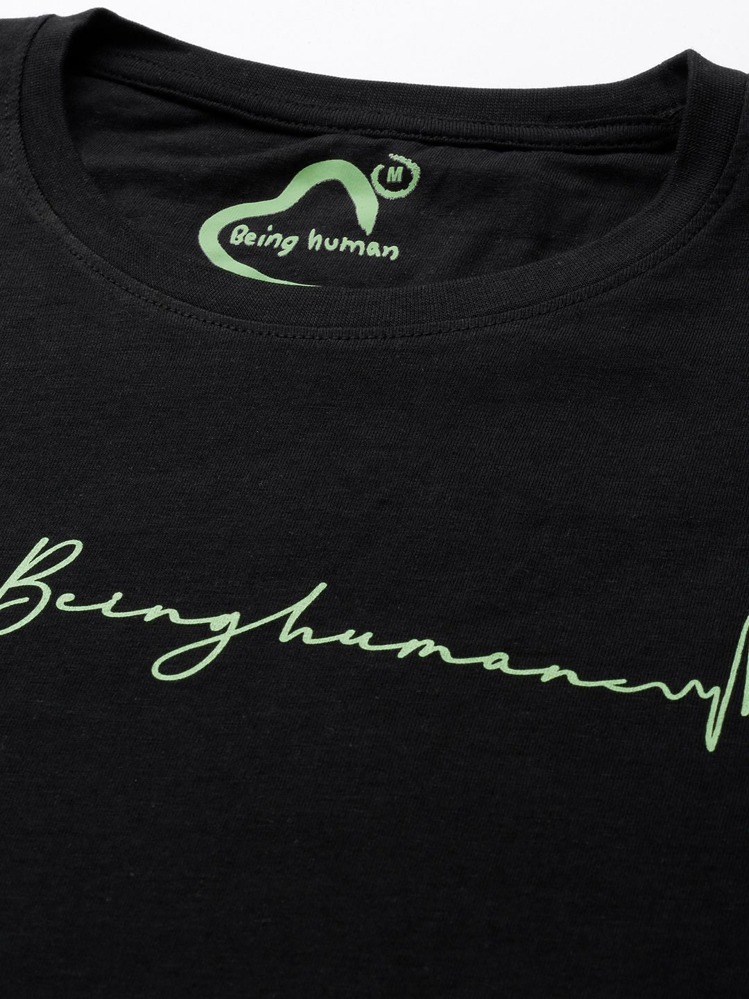 Being Human Pure Cotton T-shirt with Minimal Print