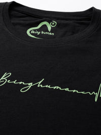 Being Human Pure Cotton T-shirt with Minimal Print