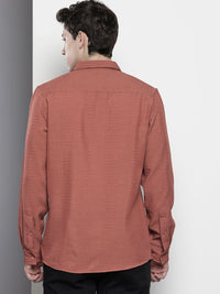 The Indian Garage Co Self Design Opaque Casual Shirt