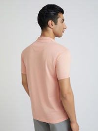 Park Avenue Striped Slim Fit Polo Collar T-shirt