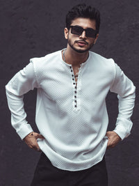 Powerlook Self Design Regular Casual Shirt