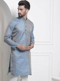 SOJANYA Ethnic Motifs Woven Design Jacquard Regular Kurta
