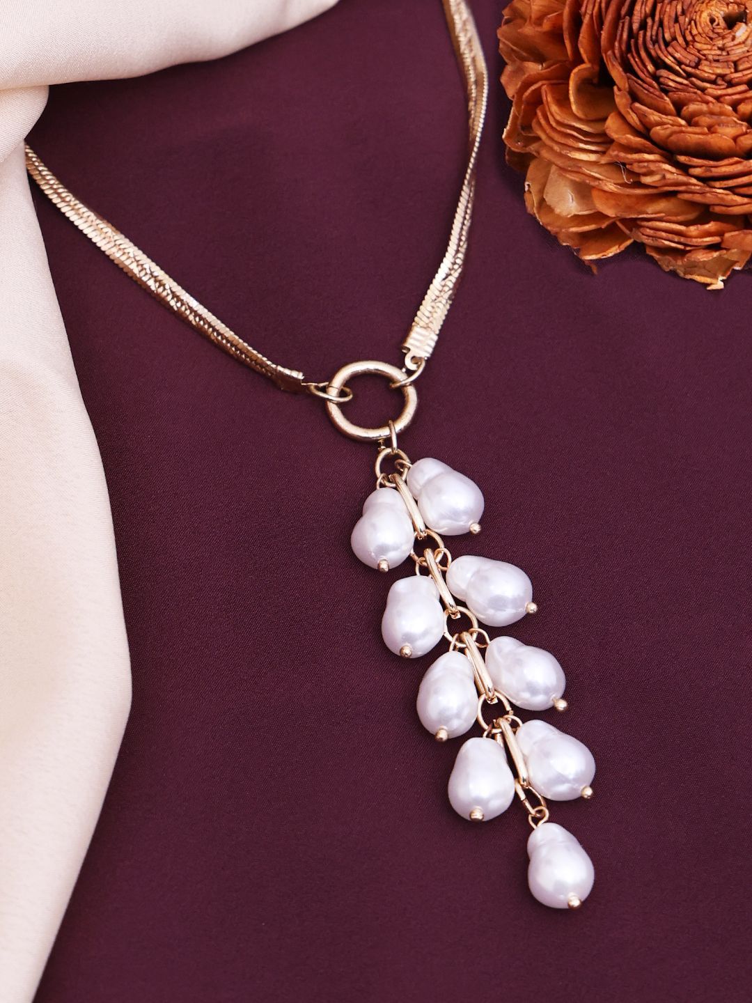 DressBerry Brass Gold-Plated Necklace