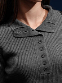 Asas oleh Tokyo Talkies Women Ribbed Pullover
