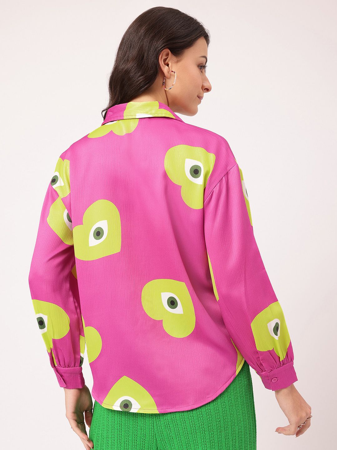 DressBerry Whimsical Glam Printed Shirt
