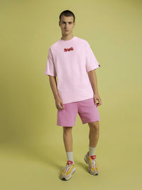 Bewakoof Men Typography Printed Round Neck Cotton Oversized T-shirt