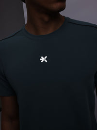 HRX by Hrithik Roshan Men Solid Round Neck Running T-shirt with Perforations