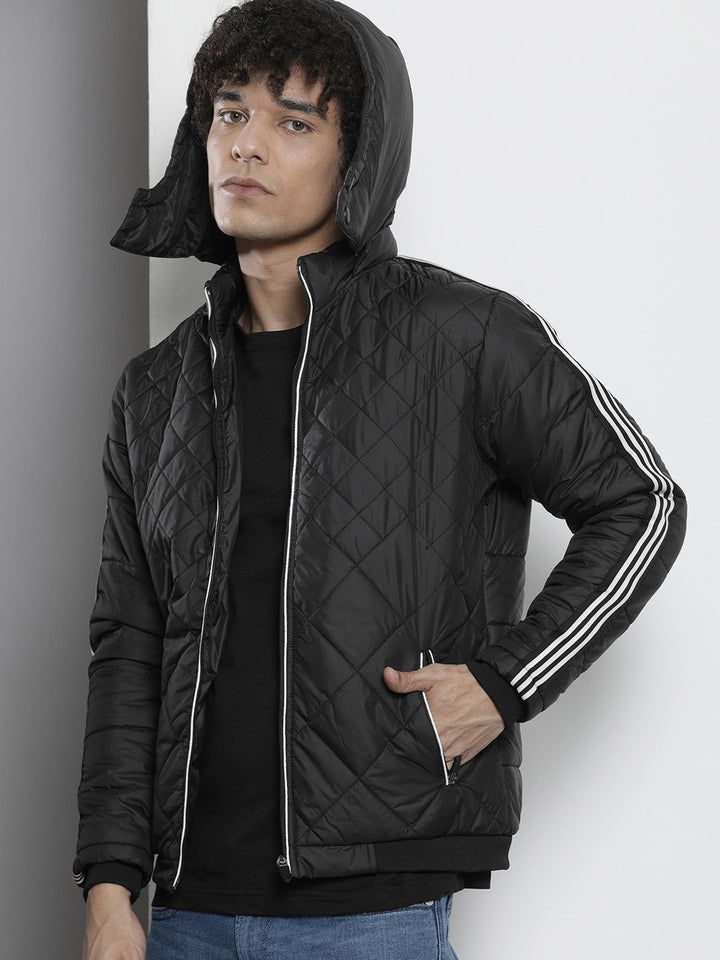 The Indian Garage Co Men Zip-Front Hooded Puffer Jacket