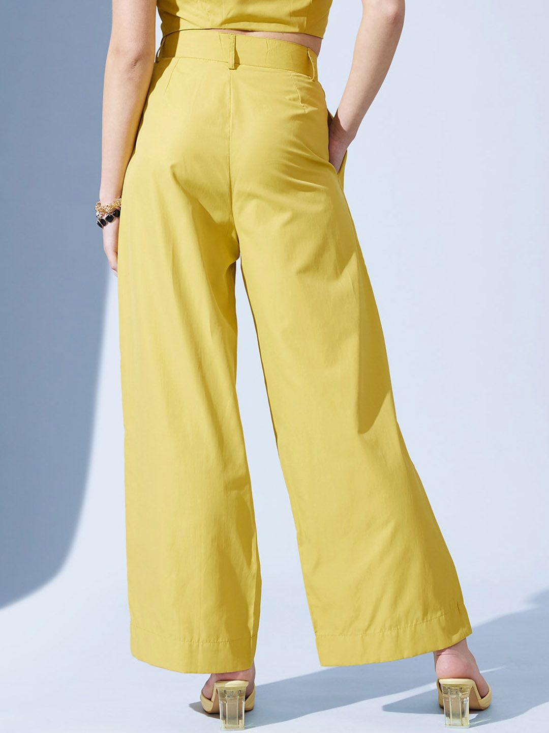 STREET 9 Women Relaxed Loose Fit High-Rise Pleated Trousers
