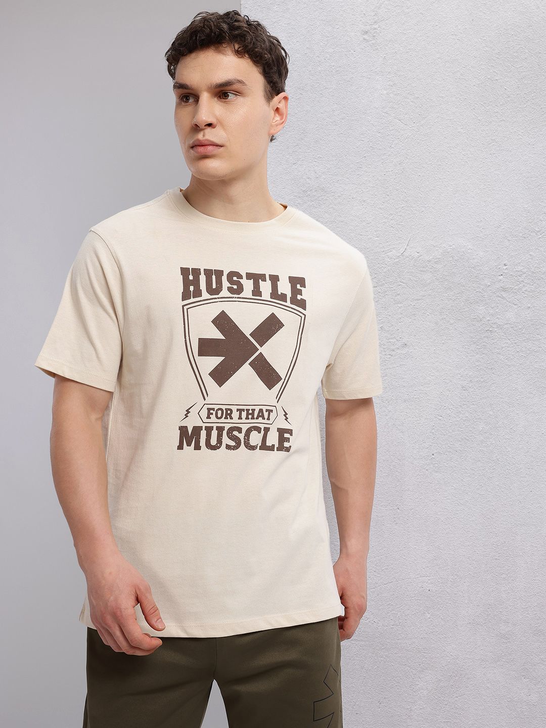 HRX by Hrithik Roshan Men Typography Printed Training T-shirt