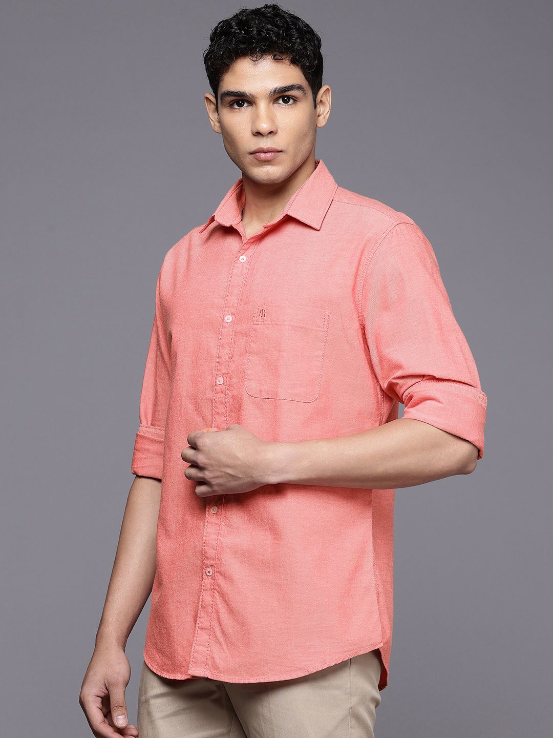 Raymond Pure Cotton Slim Fit Casual Shirt