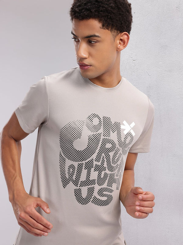 HRX by Hrithik Roshan Typography Print Rapid-Dry Running T-shirt