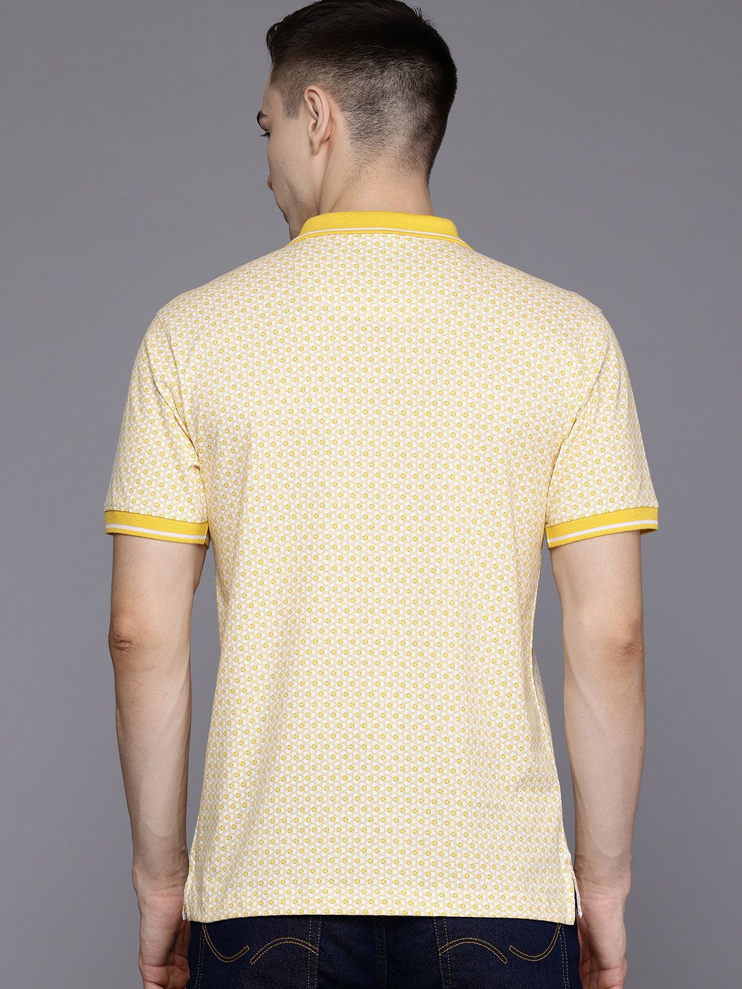 Raymond Printed Polo Collar Pure Cotton T-shirt