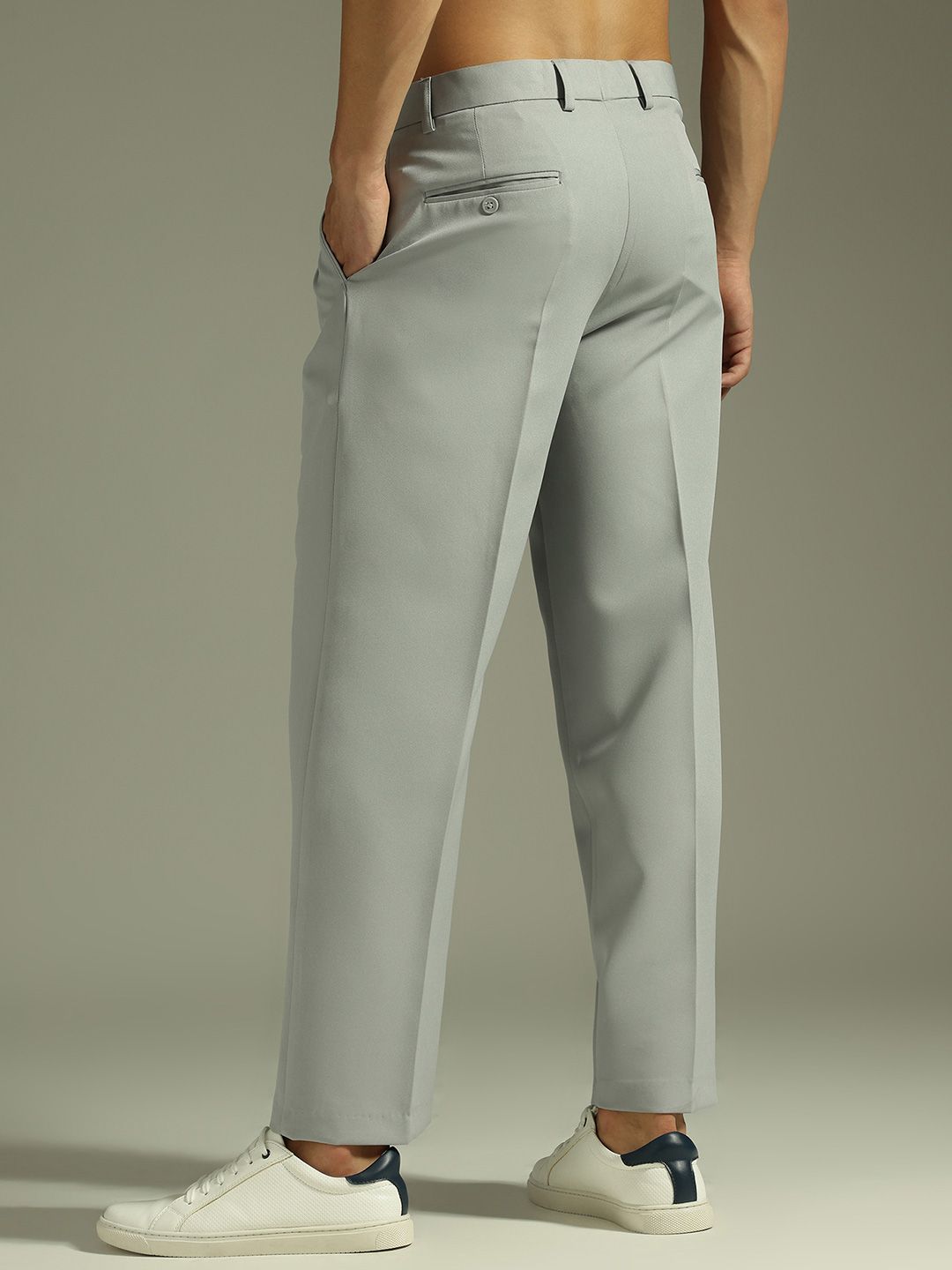 DENNISON Men Baggy Fit Pleated Trousers