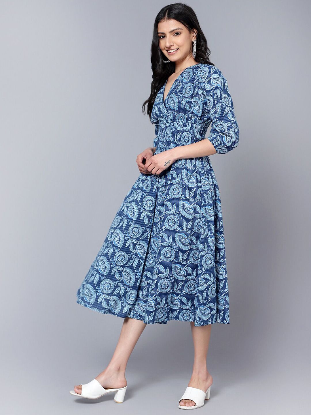 Bani Women Ethnic Motifs Midi Dress
