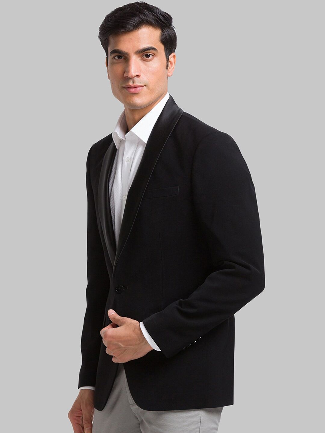 Park Avenue Super Slim-Fit Single-Breasted Blazer