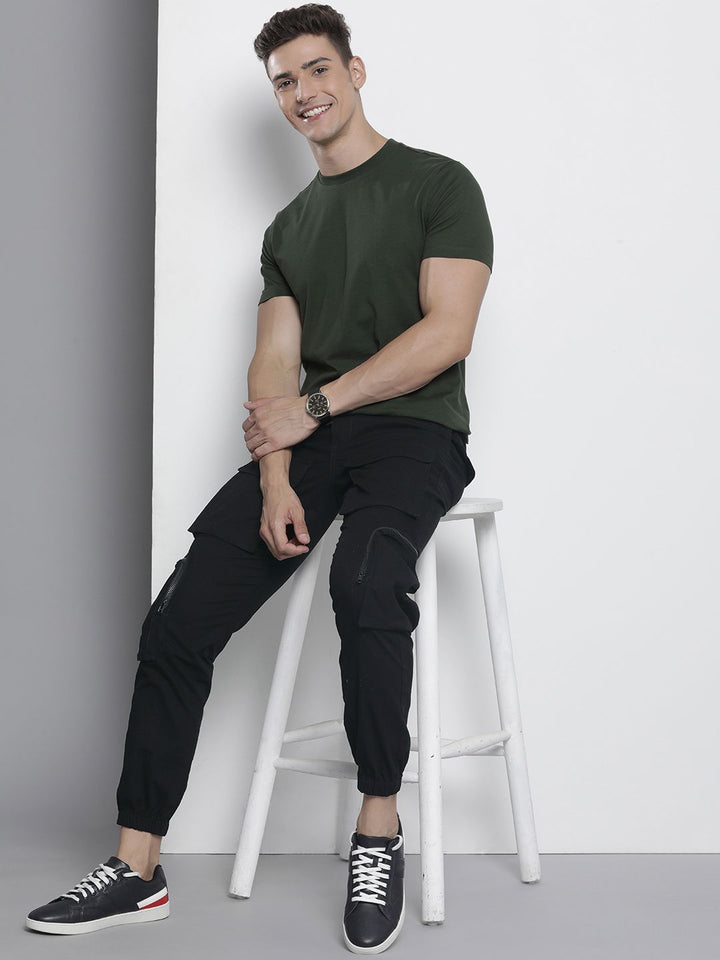 The Indian Garage Co Men Cotton Cargos Trousers