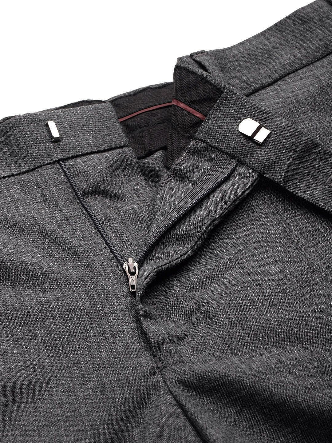 Park Avenue Men Checked Formal Trousers