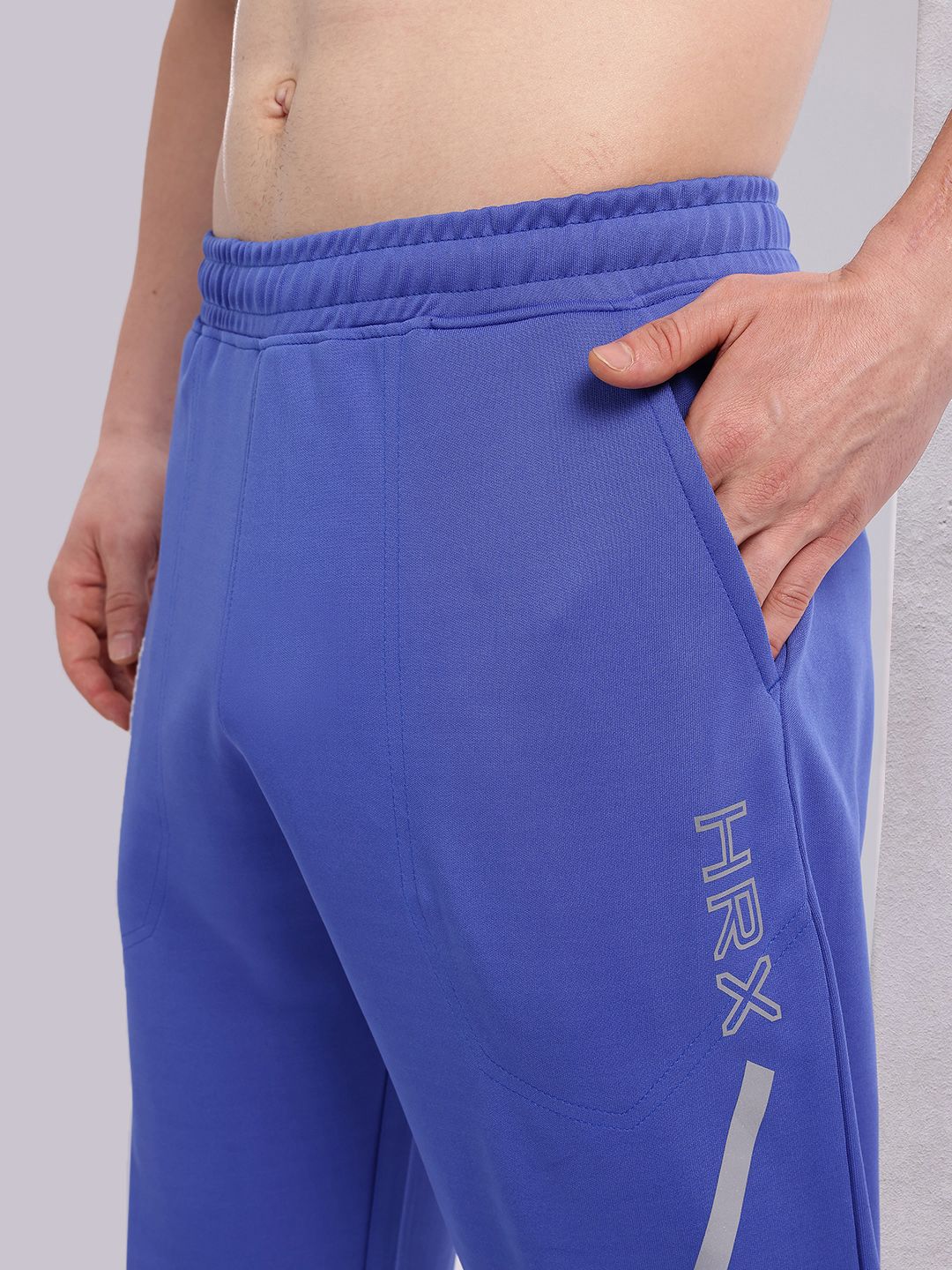 HRX by Hrithik Roshan Men Brand Logo Printed Mid-Rise Rapid-Dry Running Joggers