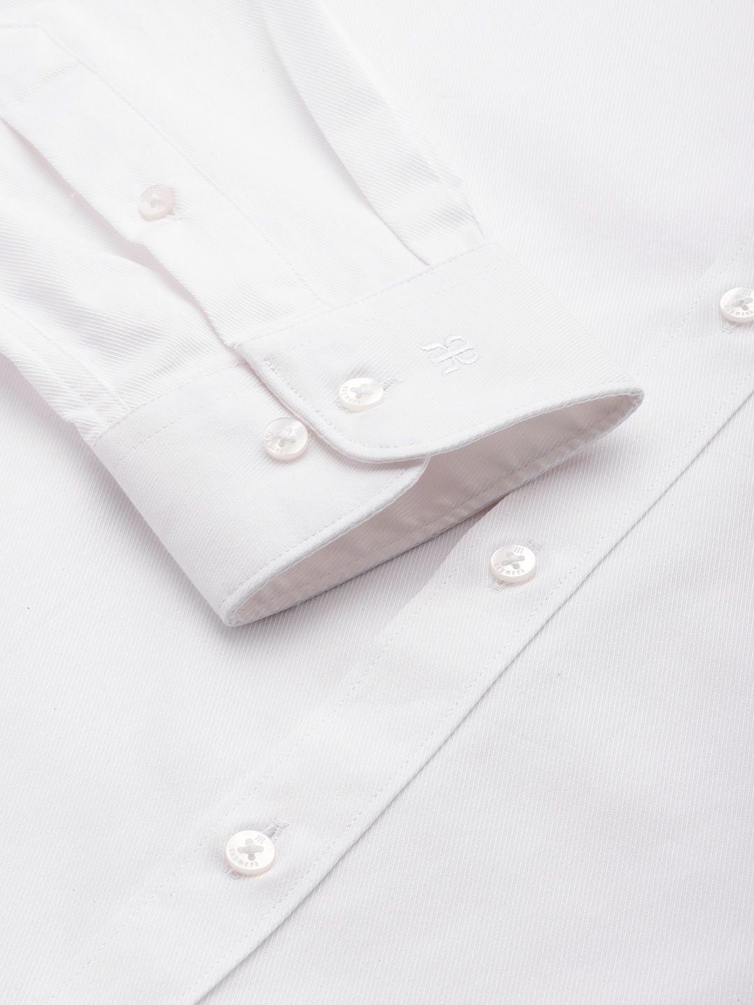 Raymond Slim Fit Self Striped Pure Cotton Formal Shirt