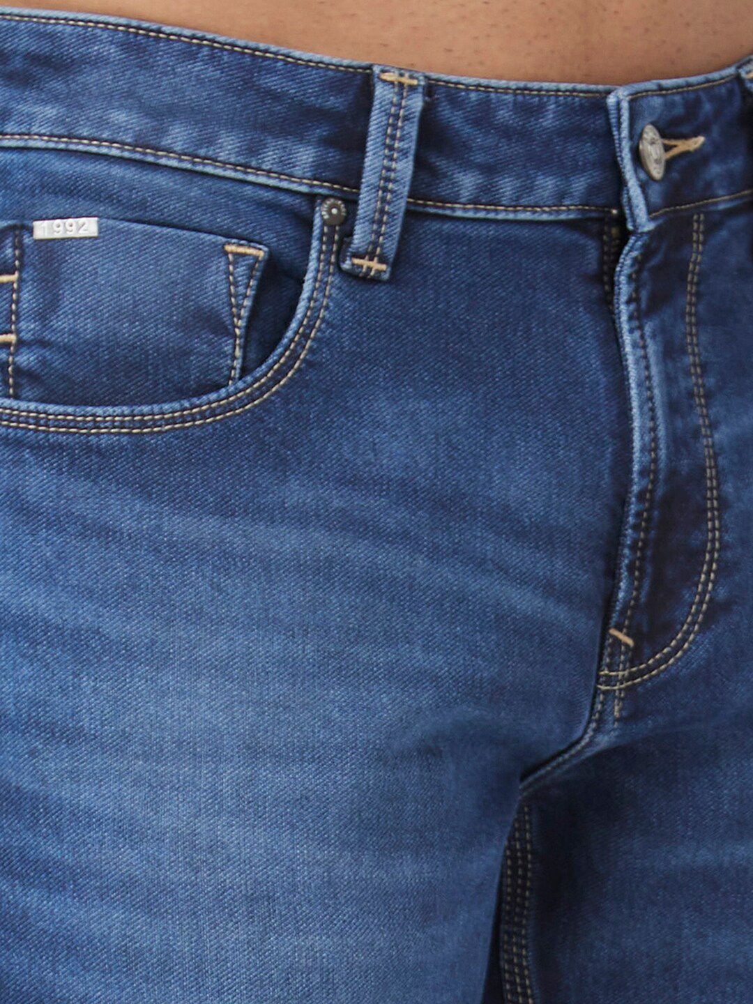 SPYKAR Men Clean Look Narrow Light Fade Stretchable Jeans
