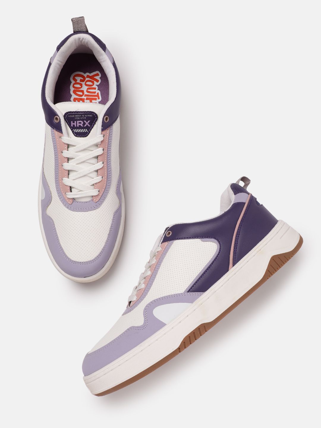 HRX by Hrithik Roshan Women Colourblocked Perforated Sneakers