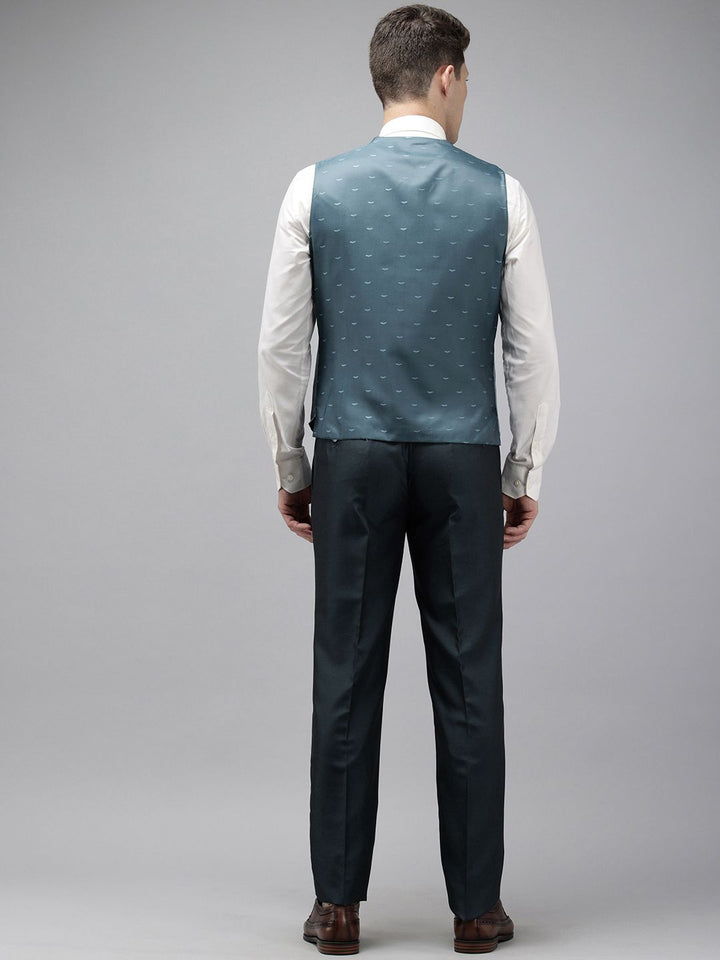 Park Avenue Slim Fit Notched Lapel Single-Breasted 3 Piece Suit